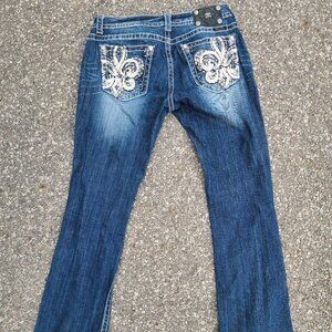 Miss Me women's size 31 x 34 boot cut jeans womens BKE Buckle 31x34